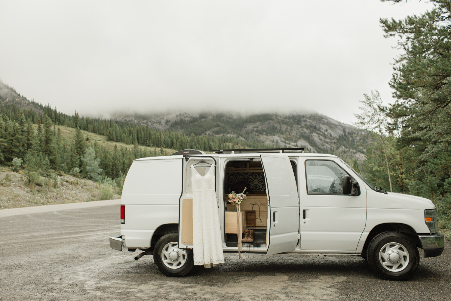 A camper van near Banff