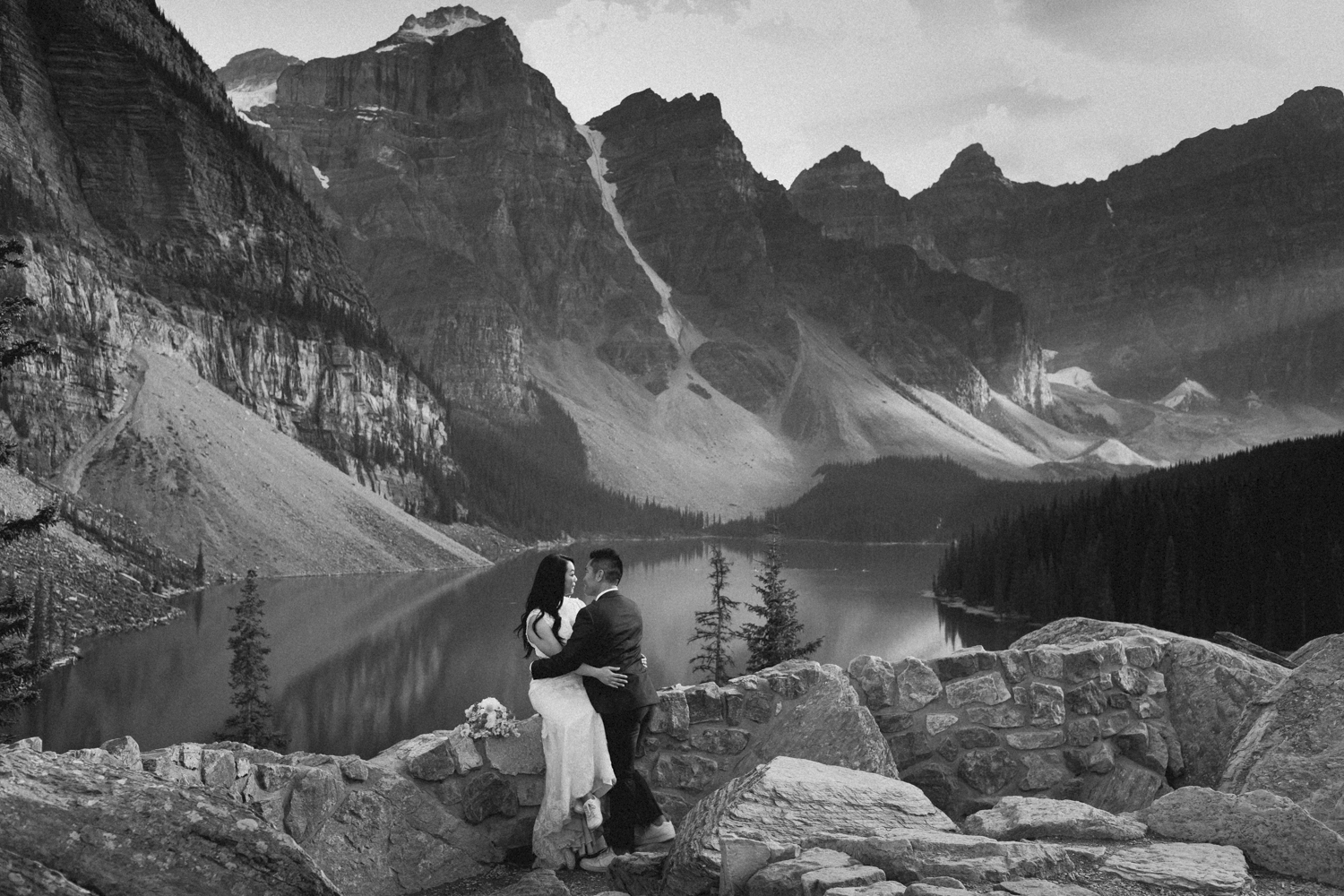 Elopement in Banff National Park couples portraits