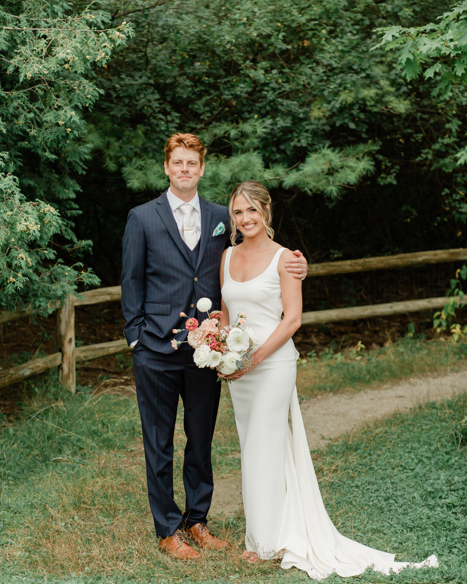 Portraits of Michelle and Philip at their Toronto wedding venue in Ontario