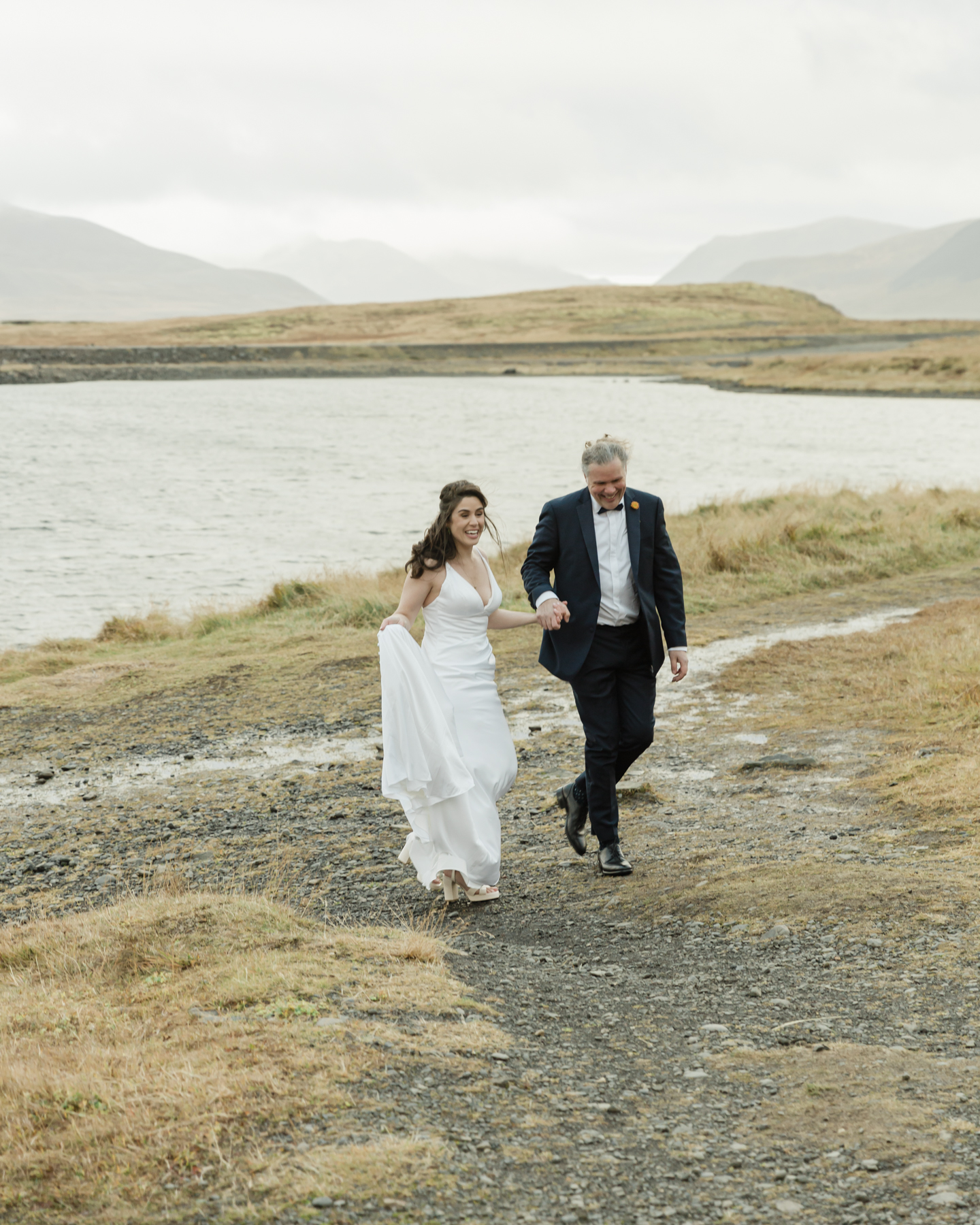 Kristen and Adam having their first look in Iceland