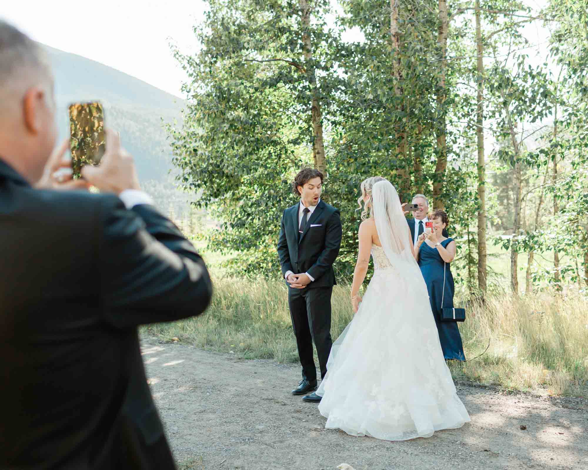 sarah and tyler's first look at copperstone resort