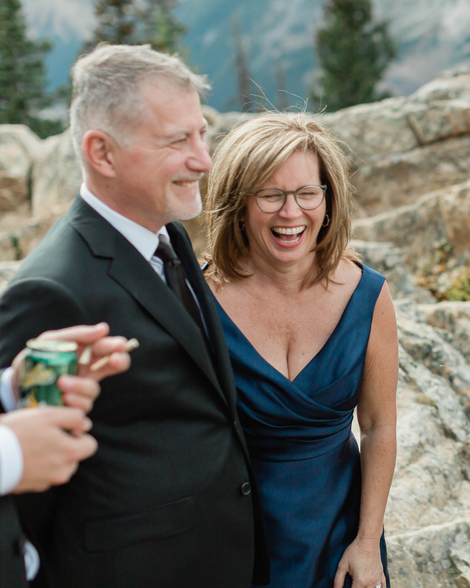 tyler's mom laughing and enjoying herself