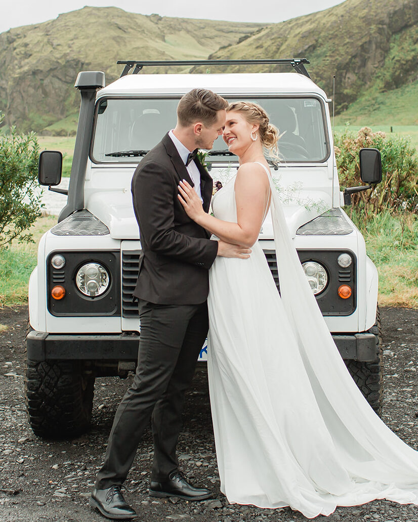 See Michael & Nicole's Iceland beach elopement on Iceland's South Coast, with waterfalls, black sand beaches, and planning inspiration.