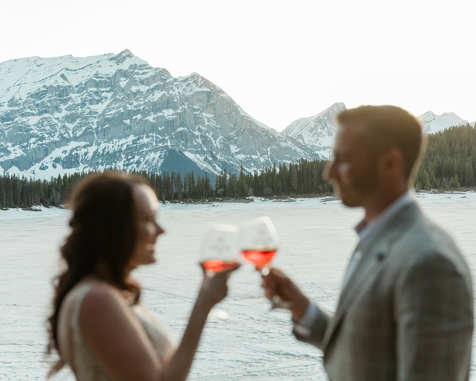 Experience this Spring Kananaskis elopement and discover why this mountain destination is an alternative to Banff for an intimate wedding.