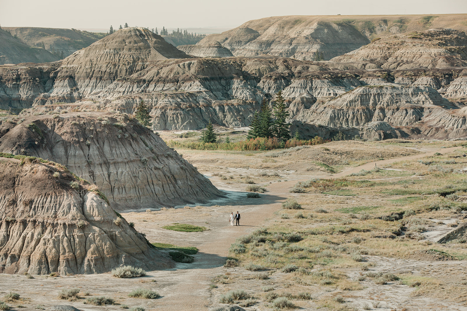 Drumheller elopement in Alberta