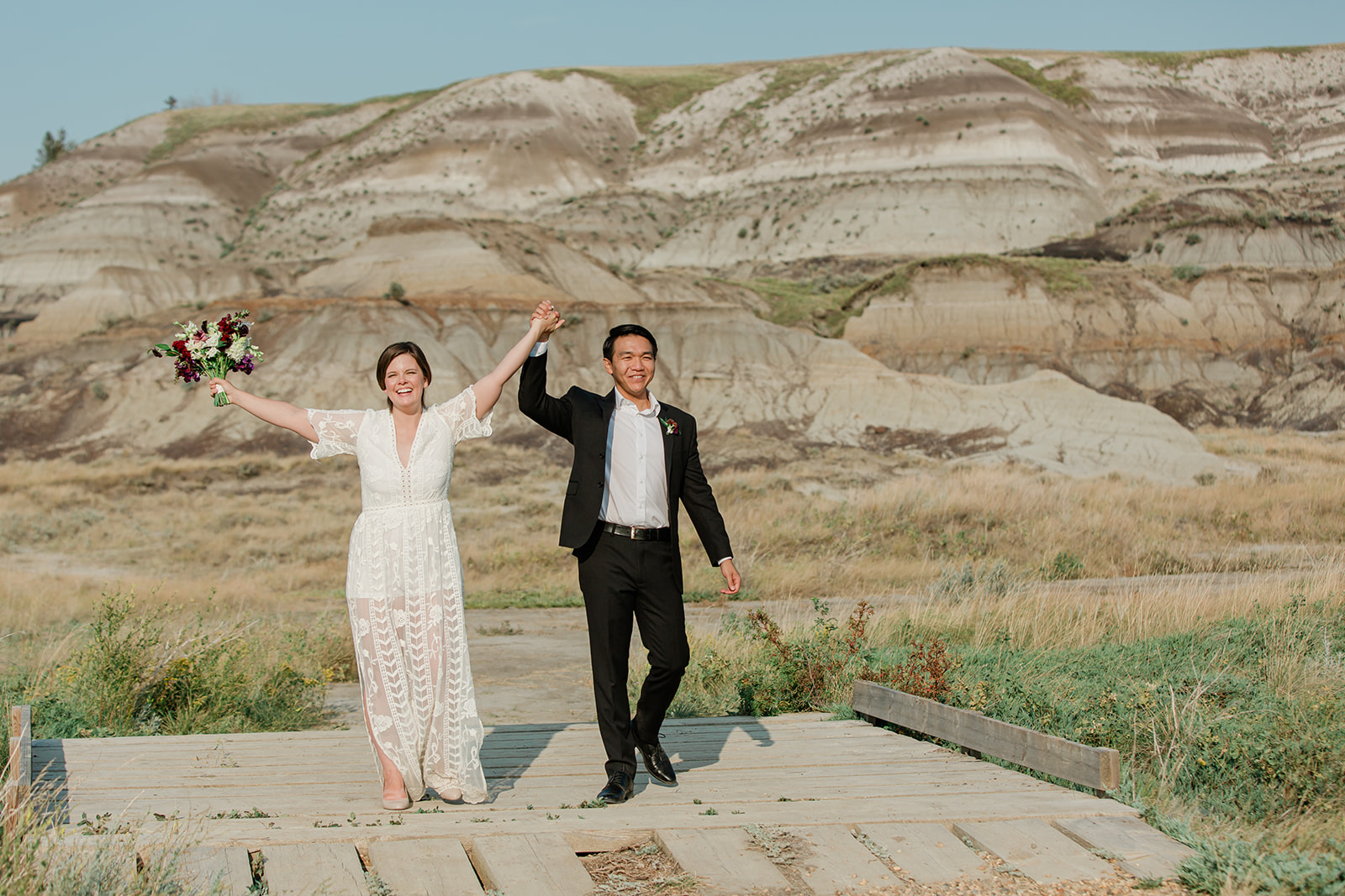 Drumheller elopement in Alberta